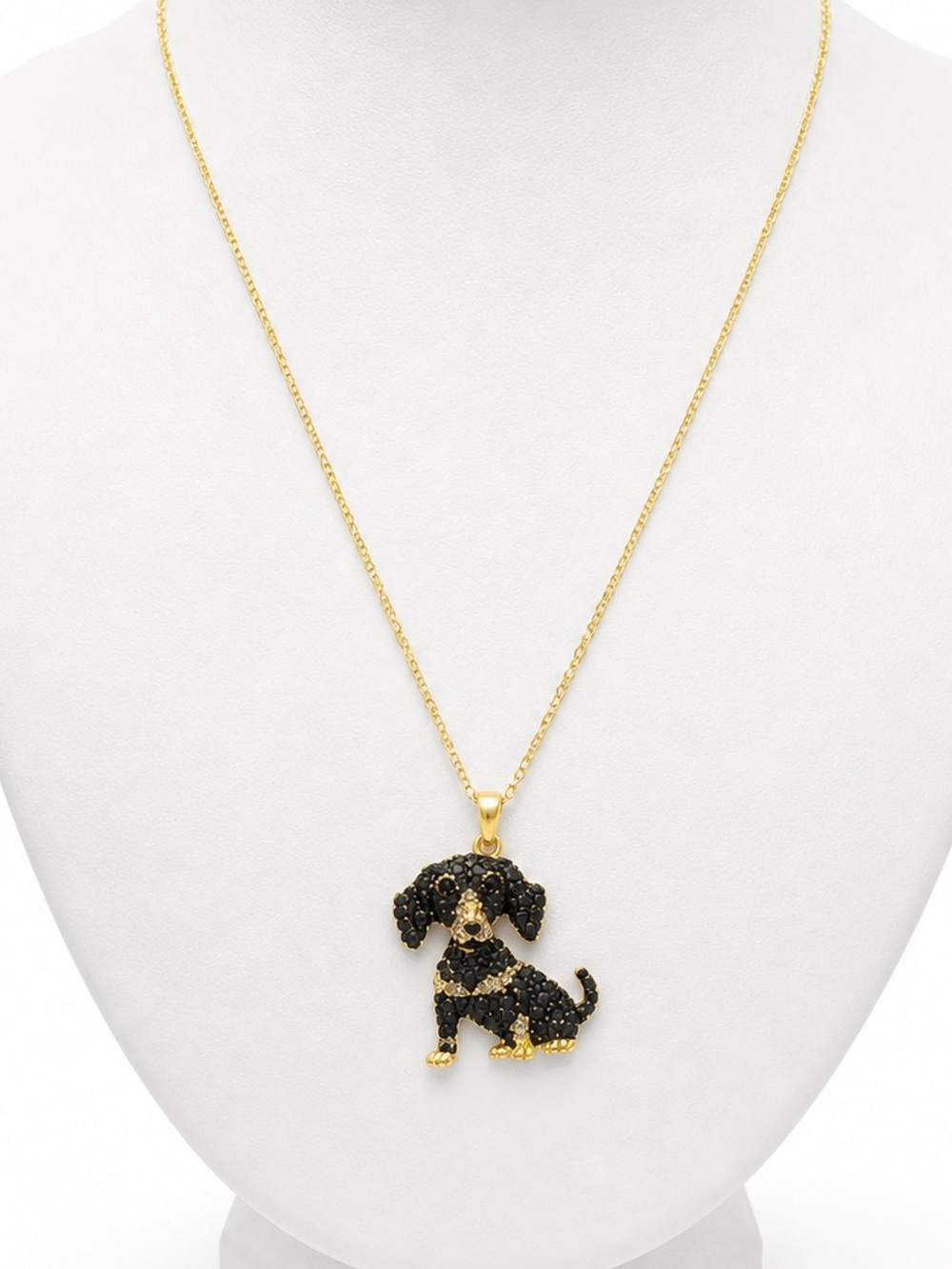 Crystal Dachshund necklace
